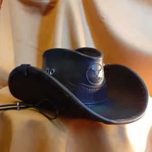 Шляпа ковбойская кожаная