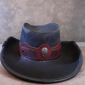Шляпа ковбойская кожаная